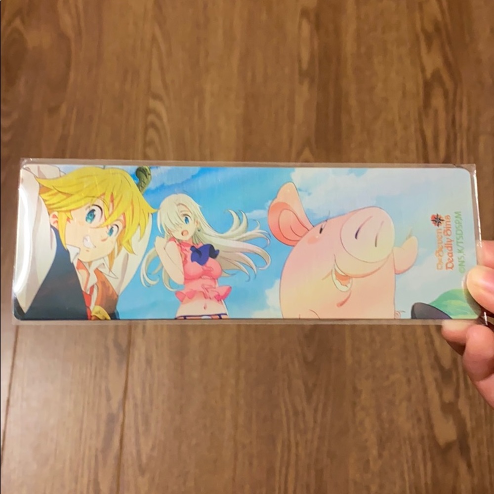 Seven deadly sins metal bookmark